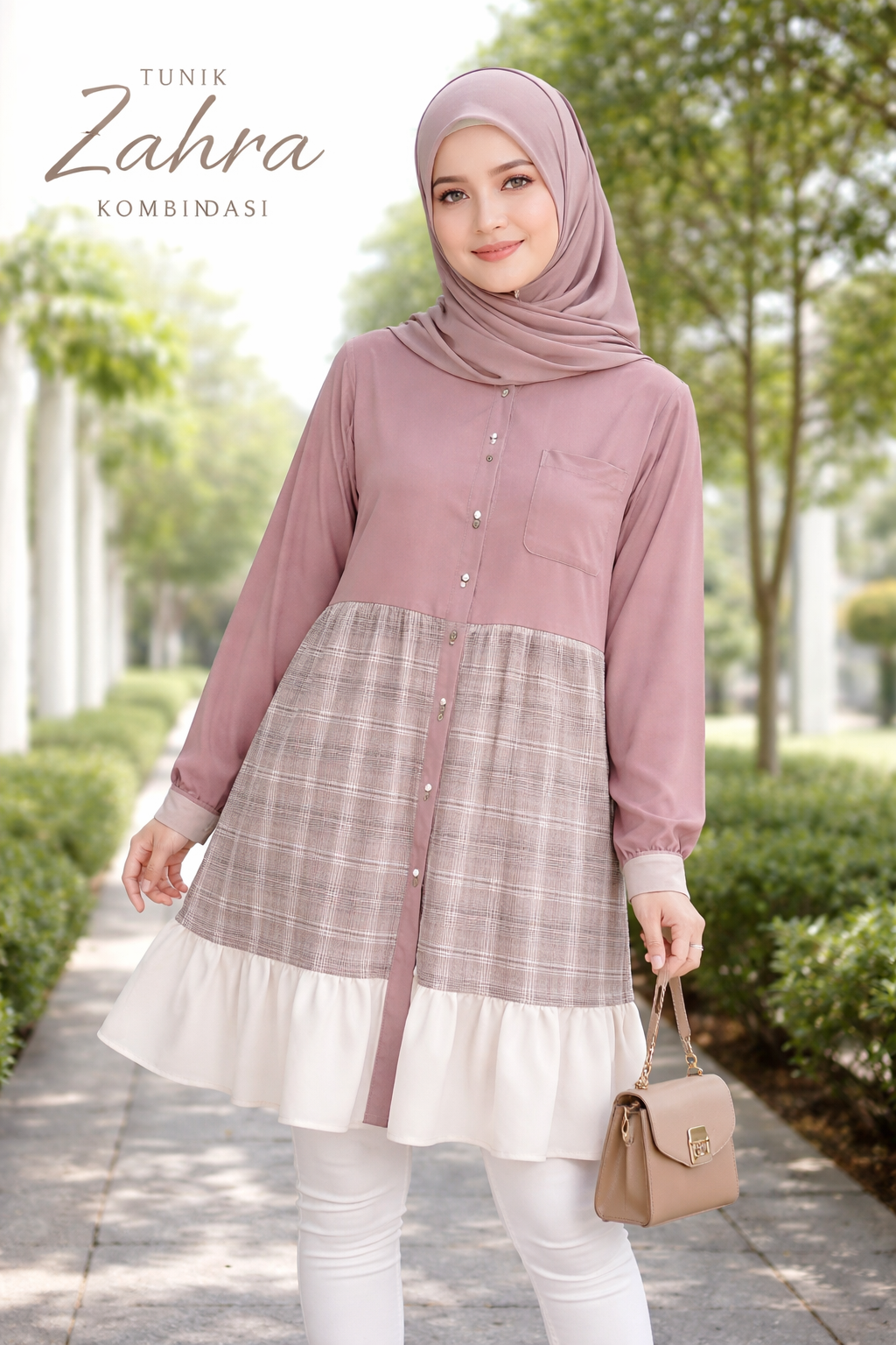 Tunik Zahra Kombinasi